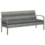 Set de muebles de jardín 5 pzas y cojines ratán sintético gris de , Conjuntos de jardín - Ref: Foro24-45790, Precio: 317,31 €...