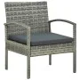 Set de muebles de jardín 5 pzas y cojines ratán sintético gris de , Conjuntos de jardín - Ref: Foro24-45790, Precio: 317,31 €...