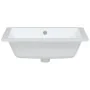 Lavabo de baño rectangular cerámica blanco 50x40,5x18,5 cm by , Sinks - Ref: Foro24-153732, Price: 84,54 €, Discount: %
