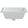 Lavabo de baño rectangular cerámica blanco 50x40,5x18,5 cm by , Sinks - Ref: Foro24-153732, Price: 84,54 €, Discount: %