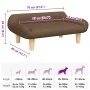 Cama para perros de tela marrón 70x40x24 cm de , Camas para perros - Ref: Foro24-171948, Precio: 68,03 €, Descuento: %