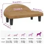 Cama para perros de terciopelo marrón 70x52x30 cm von , Betten für Hunde - Ref: Foro24-171943, Preis: 61,53 €, Rabatt: %