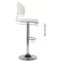 Taburetes de cocina 2 unidades cuero sintético blanco by , Kitchen stools - Ref: Foro24-249657, Price: 161,87 €, Discount: %