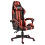 Silla gaming de cuero sintético negro y rojo de , Sillas de oficina - Ref: Foro24-20519, Precio: 121,70 €, Descuento: %