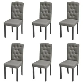Sillas de comedor 6 unidades de tela gris by , dining chairs - Ref: Foro24-272247, Price: 399,26 €, Discount: %