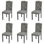 Sillas de comedor 6 unidades de tela gris von , Essstühle - Ref: Foro24-272247, Preis: 399,26 €, Rabatt: %