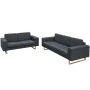 Set de sofás de 2 y 3 plazas gris oscuro by , Sofas - Ref: Foro24-273816, Price: 911,34 €, Discount: %