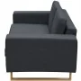 Set de sofás de 2 y 3 plazas gris oscuro by , Sofas - Ref: Foro24-273816, Price: 911,34 €, Discount: %