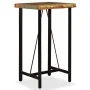 Set muebles de bar 3 pzas madera maciza reciclada cuero genuino von , Möbelsets für Küchen und Esszimmer - Ref: Foro24-275139...