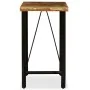 Set muebles de bar 3 pzas madera maciza reciclada cuero genuino von , Möbelsets für Küchen und Esszimmer - Ref: Foro24-275139...