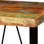 Set muebles de bar 3 pzas madera maciza reciclada cuero genuino von , Möbelsets für Küchen und Esszimmer - Ref: Foro24-275139...
