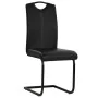 Sillas de comedor voladizas 6 unidades cuero sintético negro de , Sillas de comedor - Ref: Foro24-275463, Precio: 421,82 €, D...