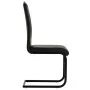 Sillas de comedor voladizas 6 unidades cuero sintético negro de , Sillas de comedor - Ref: Foro24-275463, Precio: 421,82 €, D...
