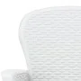 Set de muebles de jardín 7 pzas plástico blanco aspecto ratán von , Gartensets - Ref: Foro24-276125, Preis: 914,97 €, Rabatt: %