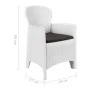 Set de muebles de jardín 7 pzas plástico blanco aspecto ratán von , Gartensets - Ref: Foro24-276125, Preis: 914,97 €, Rabatt: %