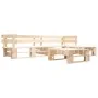 Muebles de palets de jardín con cojines arena 4 piezas madera von , Gartensets - Ref: Foro24-277491, Preis: 356,56 €, Rabatt: %