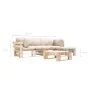 Muebles de palets de jardín con cojines arena 4 piezas madera von , Gartensets - Ref: Foro24-277491, Preis: 356,56 €, Rabatt: %