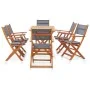 Set de comedor para jardín 7 pzas madera maciza eucalipto gris von , Gartensets - Ref: Foro24-278908, Preis: 548,19 €, Rabatt: %