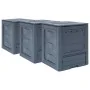 Compostadores de jardín 3 unidades gris 780 L 60x60x73 cm by , Composters - Ref: Foro24-278920, Price: 189,06 €, Discount: %