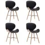 Sillas de comedor 4 uds cuero sintético y madera curvada negro von , Essstühle - Ref: Foro24-279505, Preis: 418,78 €, Rabatt: %