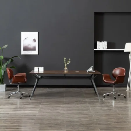 Silla de comedor giratoria cuero sintético marrón by , dining chairs - Ref: Foro24-287393, Price: 171,29 €, Discount: %