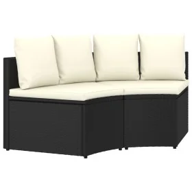 Set de sofás de jardín 2 piezas y cojines ratán sintético negro von , Outdoor-Sofas - Ref: Foro24-310464, Preis: 173,13 €, Ra...