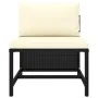Set de sofás de jardín 2 piezas y cojines ratán sintético negro von , Modulare Sofas für den Außenbereich - Ref: Foro24-31352...