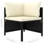 Set de sofás de jardín 2 piezas y cojines ratán sintético negro von , Modulare Sofas für den Außenbereich - Ref: Foro24-31352...