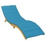 Cojín de tumbona de tela Oxford azul 200x70x3 cm de , Cojines para sillas y sofás - Ref: Foro24-314222, Precio: 39,37 €, Desc...