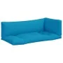 Cojines para sofá de palets 3 unidades tela azul by , Cushions for chairs and sofas - Ref: Foro24-314662, Price: 55,20 €, Dis...