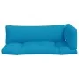 Cojines para sofá de palets 3 unidades tela azul by , Cushions for chairs and sofas - Ref: Foro24-314662, Price: 55,20 €, Dis...