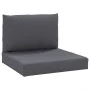 Cojines para palets 2 unidades tela gris antracita by , Cushions for chairs and sofas - Ref: Foro24-315052, Price: 61,54 €, D...