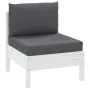 Cojines para palets 2 unidades tela gris antracita by , Cushions for chairs and sofas - Ref: Foro24-315052, Price: 61,54 €, D...