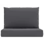 Cojines para palets 2 unidades tela gris antracita by , Cushions for chairs and sofas - Ref: Foro24-315052, Price: 61,54 €, D...