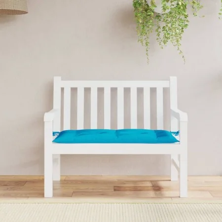 Cojín de banco de jardín tela Oxford azul 110x50x7 cm von , Kissen für Stühle und Sofas - Ref: Foro24-316458, Preis: 23,84 €,...