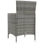 Sillas de jardín 4 unidades con cojines ratán sintético gris by , Garden chairs - Ref: Foro24-316690, Price: 294,96 €, Discou...
