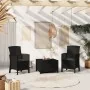 Sillones de jardín 2 uds con cojines ratán PP color grafito by , Garden chairs - Ref: Foro24-318229, Price: 165,06 €, Discoun...