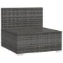 Sofá de jardín de 4 plazas con cojines ratán sintético gris de , Conjuntos de jardín - Ref: Foro24-317519, Precio: 440,65 €, ...
