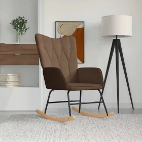 Silla mecedora de tela marrón von , Schaukelstühle - Ref: Foro24-327614, Preis: 109,63 €, Rabatt: %
