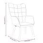 Sillón de relax con reposapiés tela rojo tinto by , Armchairs - Ref: Foro24-327938, Price: 139,98 €, Discount: %