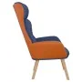 Sillón de relax de tela y PVC azul by , Armchairs - Ref: Foro24-341305, Price: 104,74 €, Discount: %