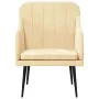 Sillón de terciopelo color crema 63x76x80 cm de , Sillones - Ref: Foro24-351462, Precio: 98,89 €, Descuento: %