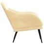 Sillón de terciopelo color crema 63x76x80 cm de , Sillones - Ref: Foro24-351462, Precio: 98,89 €, Descuento: %