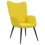 Sillón de relax con reposapiés tela amarillo mostaza by , Armchairs - Ref: Foro24-327959, Price: 122,11 €, Discount: %