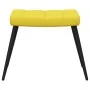 Sillón de relax con reposapiés tela amarillo mostaza by , Armchairs - Ref: Foro24-327959, Price: 122,11 €, Discount: %