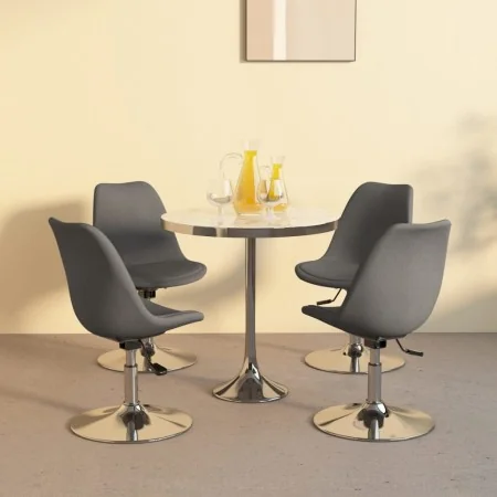 Sillas de comedor giratorias 4 unidades tela gris claro by , dining chairs - Ref: Foro24-338319, Price: 280,24 €, Discount: %