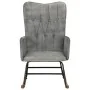 Silla mecedora de lona vintage gris by , Rocking chairs - Ref: Foro24-339685, Price: 115,19 €, Discount: %