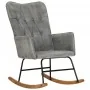 Silla mecedora de lona vintage gris by , Rocking chairs - Ref: Foro24-339685, Price: 115,19 €, Discount: %