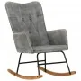 Silla mecedora de lona vintage gris by , Rocking chairs - Ref: Foro24-339685, Price: 115,19 €, Discount: %