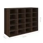 Zapatero madera de ingeniería roble ahumado 92x30x67,5 cm von , Schuhregale und Schuhorganisatoren - Ref: Foro24-340219, Prei...